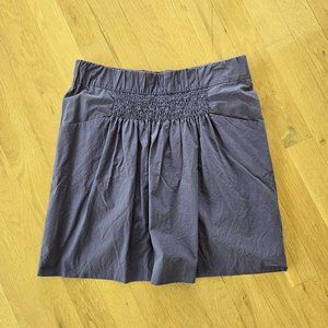 Banana Republic Smock Front Purple Mini Skirt - Size 4P
